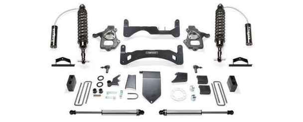 Fabtech 6" Performance System Gen II w/ Front Dirt Logic SS 2.5 Coilover Resi & Rear Dirt Logic SS Shocks | For OEM Forged Steel UCA | 14-18 Chevrolet/GMC 1500 K1111DL