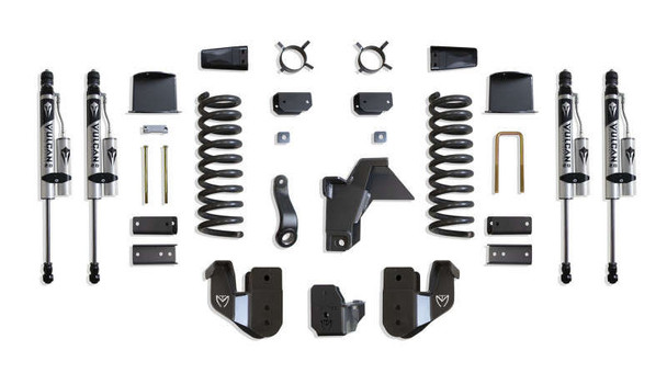 MaxTrac 8" Lift Kit With Vulcan Reservoir Shocks | Factory Rear Air Ride (19-24 Ram 2500 | 4WD | Diesel) K947485VRA