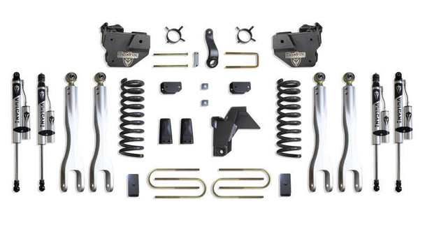MaxTrac 4" Lift Kit With 4-Links/Vulcan Reservoir Shocks (19-24 Ram 3500/3500 Dually | 4WD | Diesel) K947541VRL