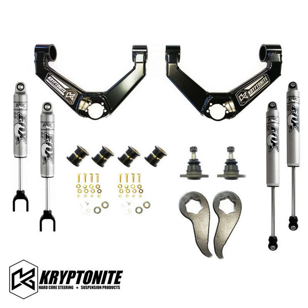Kryptonite Stage 3 Leveling Kit w/ Fox Shocks  11- 19 Silverado/Sierra 2500-3500 KR11STAGE3FOX