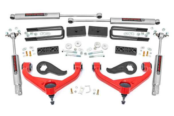 Rough Country 3 Inch Lift Kit (20-25 Chevy/GMC Silverado/Sierra 2500HD/3500HD) 95830RED Rough Country 3 Inch Lift Kit (20-25 Chevy/GMC Silverado/Sierra 2500HD/3500HD) 95830RED
