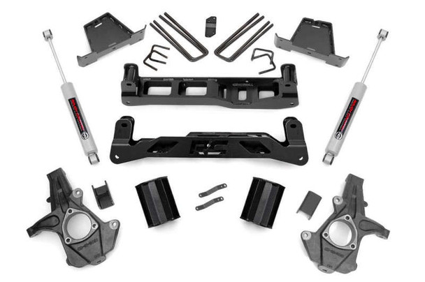 Rough Country 7.5" Lift Kit | Strut Spacers | N3 Shocks (07-13 Chevy Silverado/GMC Sierra 1500 | 2WD) 26330