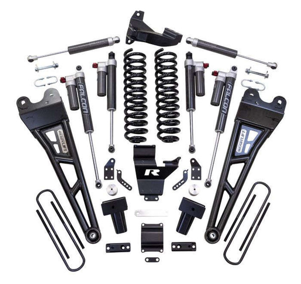 ReadyLift 4" Diesel Suspension System with Falcon 3.3 Shocks/Radius Arms/Daul Steering Stabilizer (17-22 Ford F-250/F-350 SD | 4WD) 43-27440