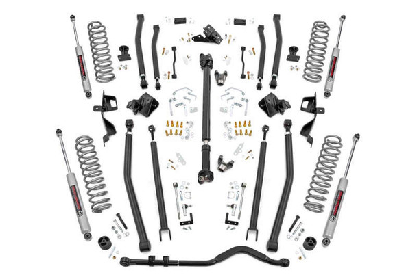 Rough Country 4" Lift Kit | N3 Shocks (18-23 Jeep Wrangler Unlimited JL | Gas | 4WD) 61930