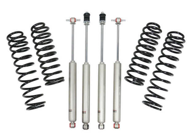 Freedom Offroad 4" For 4DR/4.5" For 2DR Lift Kit W/ Coil Springs & Nitro Shocks (18-25 Jeep Wrangler JL/JLU | Gas) FO-J104F40+FO-J104R40+FO-J304