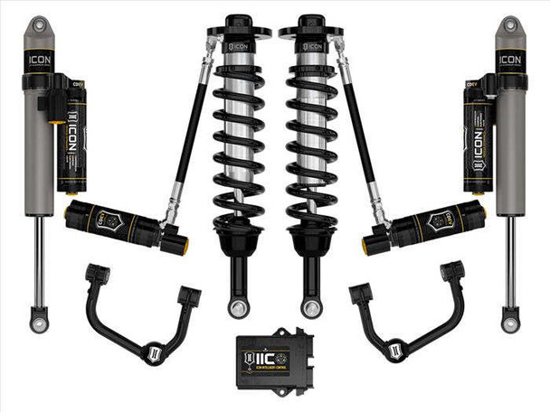 ICON 2.75-3.5" Stage 5 Suspension System W Tubular UCA (21-24 Ford F-150 | 4WD) K93135T