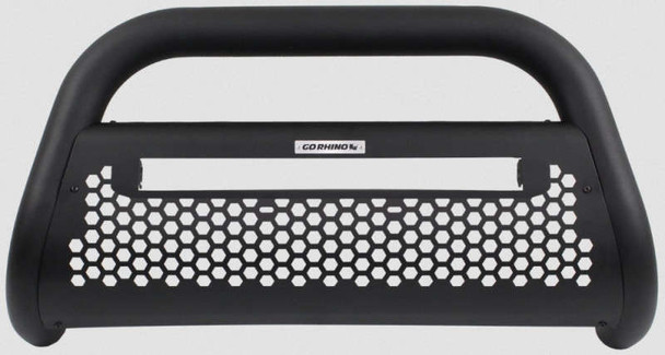 Go Rhino Textured Black RC2 LR Bull Bar With Mounting Brackets & 20" Light Bar Opening 55533T