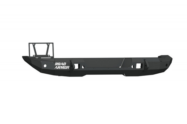 Road Armor Stealth Rear Bumper | Mid Width | Non-Winch | Only With Tire Carrier Hole | Texture Black 5182R1B