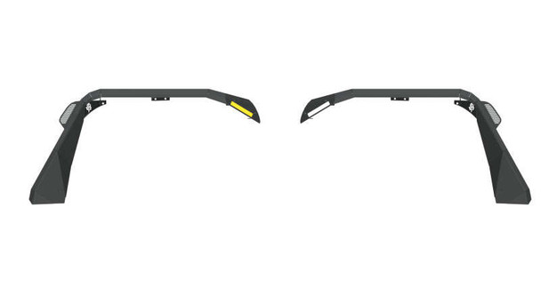 Road Armor Stealth Front Fender Flares | Only With Mid Width Bumper | Texture Black 518AFF0B