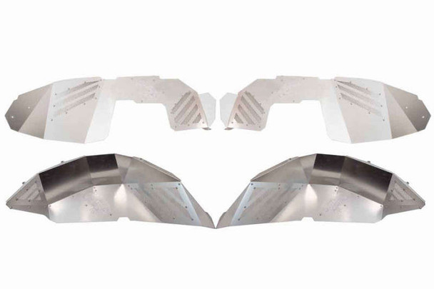 Fishbone Offroad Front Pair Inner Fenders | Raw Aluminum FB33108F Fishbone Offroad Front Pair Inner Fenders | Raw Aluminum FB33108F