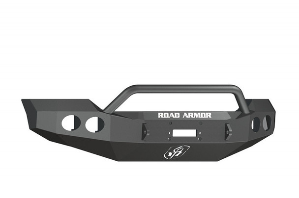 Road Armor Stealth Front Winch Bumper w/ Pre-Runner Guard - Texture Black | WARN 16.5ti 61104B