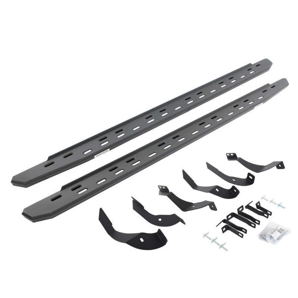 Go Rhino RB30 Slim Line Running Boards With Mounting Bracket Kit | Textured Black 69605187SPC Go Rhino RB30 Slim Line Running Boards With Mounting Bracket Kit | Textured Black 69605187SPC