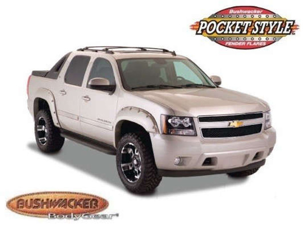 Bushwacker Pocket Style Fender Flare - Set of 4 - Matte Black 40948-02