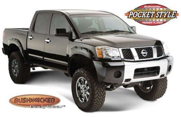 Bushwacker Pocket Style Fender Flare - Set of 4 - Matte Black 70908-02