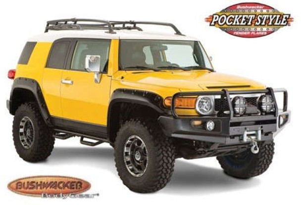 Bushwacker Pocket Style Fender Flare - Set of 4 - Matte Black 31922-02