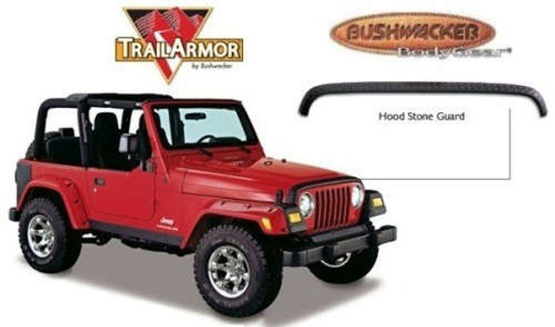 Bushwacker Jeep Trail Armor Hood Stone Guard - OE Matte Black 14006