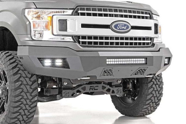 Rough Country Front Bumper | LED Light Bar | LED Cubes 10770