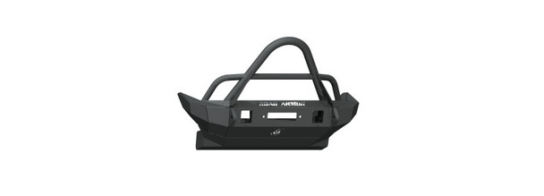 Road Armor Stealth Front Winch Bumper | Mid Width | Stinger Guard | Texture Black 5182F5B