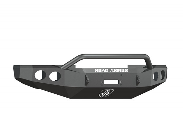 Road Armor Stealth Front Winch Bumper w/ Pre-Runner Guard - Texture Black | WARN 16.5ti 60804B