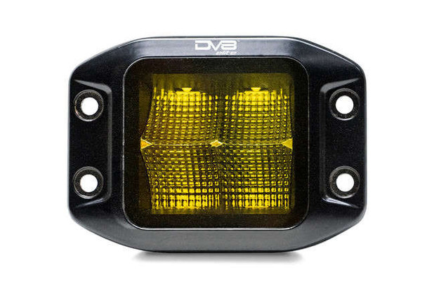 DV8 Off-Road 3" Elite Series LED Amber Flush Mount Pod Light | Single Pod BE3FMW40W-A DV8 Off-Road 3" Elite Series LED Amber Flush Mount Pod Light | Single Pod BE3FMW40W-A