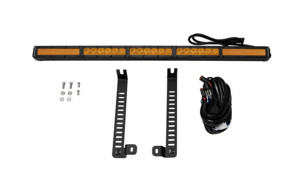 Diode Dynamics SS30 Single Stealth Lightbar Kit Amber Combo DD6761