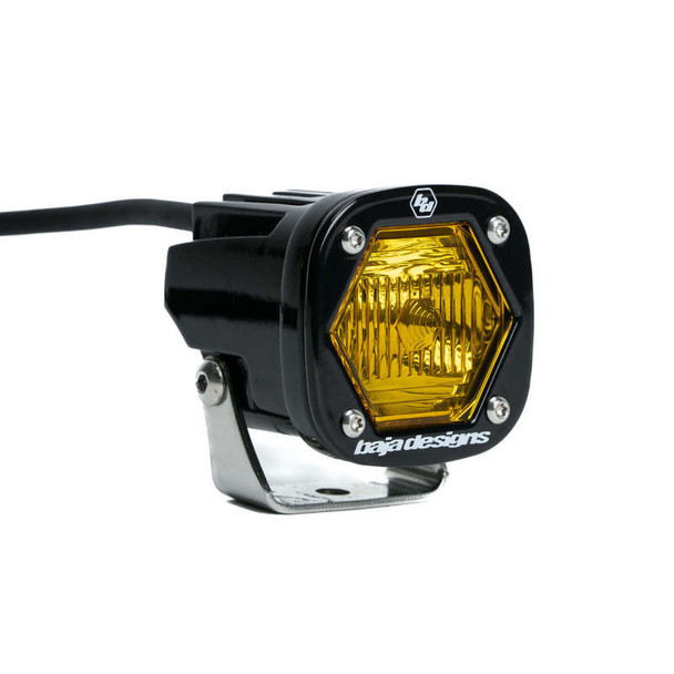 Baja Designs S1 W/ Trail Lens LED Auxiliary Light Pod | Baja Amber | Universal 38-0012 Baja Designs S1 W/ Trail Lens LED Auxiliary Light Pod | Baja Amber | Universal 38-0012