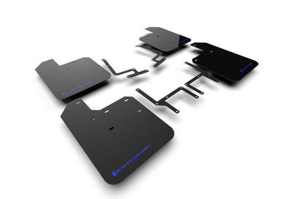 Rally Armor UR Mud Flap With Blue Logo | Black MF54-UR-BLK/BL