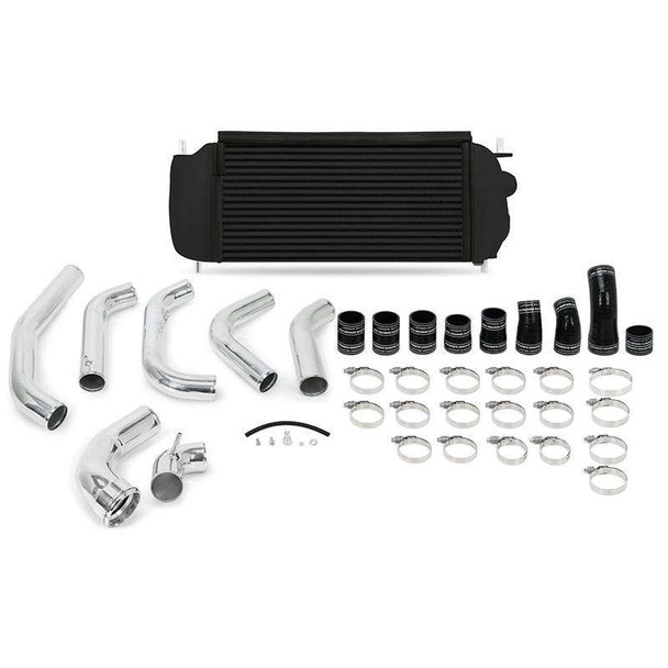 Mishimoto Performance Intercooler Kit (Black) W/Polished Pipes MMINT-F35T-15KPBK