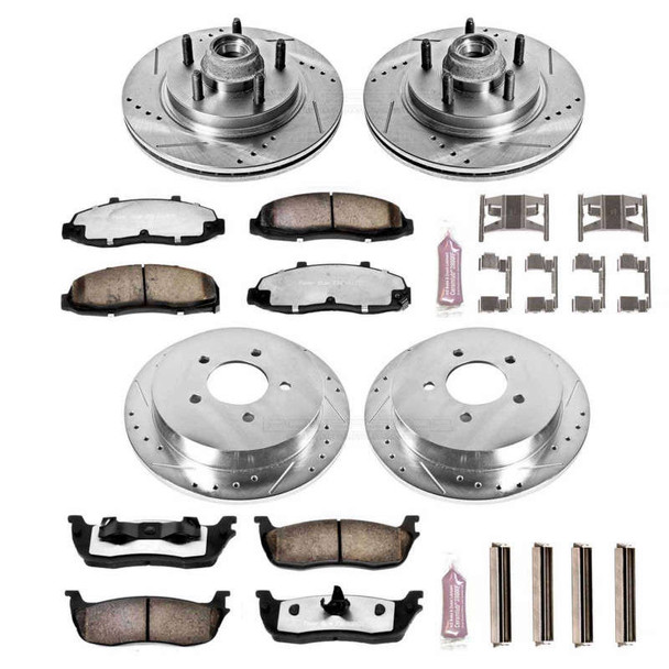 PowerStop Z36 Truck & Tow Front & Rear Brake Upgrade Kit | 5/6 Lug K1915-36
