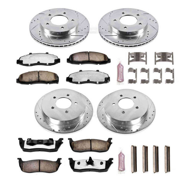 PowerStop Z36 Truck & Tow Front & Rear Brake Upgrade Kit | 5/6 Lug K1868-36