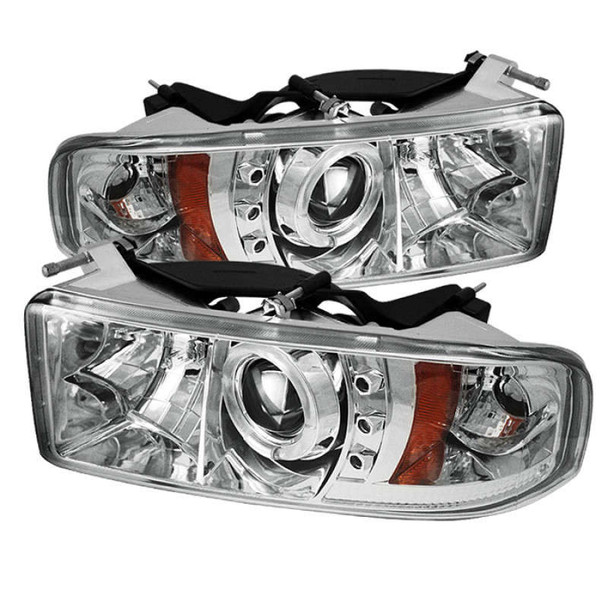 Spyder Signature Series Projector Headlights w/LED Halo (Chrome) 5010094 Spyder Signature Series Projector Headlights w/LED Halo (Chrome) 5010094