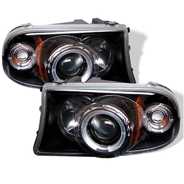 Spyder Signature Series Projector Headlights w/LED Halo (Black) 5009784 Spyder Signature Series Projector Headlights w/LED Halo (Black) 5009784
