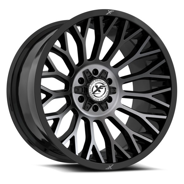 XF Offroad Wheels XF-237 Gloss Black Machined Titanium Double Dark Tint 22x10 -18mm Offset 5x127 (5x5),5x139.7 (5x5.5) | Fits Jeep Wrangler 07-Present and Jeep Gladiator XF Offroad Wheels XF-237 Gloss Black Machined Titanium Double Dark Tint 22x10 -18mm Offset 5x127 (5x5),5x139.7 (5x5.5) | Fits Jeep Wrangler 07-Present and Jeep Gladiator