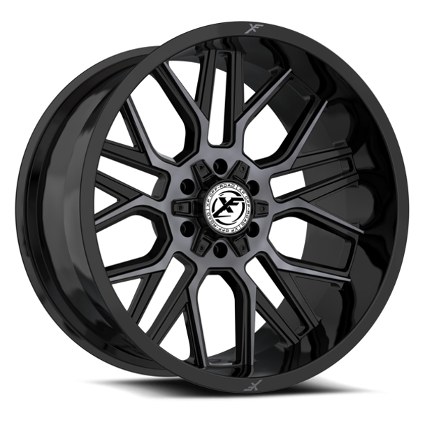 XF Offroad Wheels XF-235 Gloss Black Machined Titanium Double Dark Tint 20x12 -44mm Offset 5x127 (5x5),5x139.7 (5x5.5) | Fits Jeep Wrangler 07-Present and Jeep Gladiator XF Offroad Wheels XF-235 Gloss Black Machined Titanium Double Dark Tint 20x12 -44mm Offset 5x127 (5x5),5x139.7 (5x5.5) | Fits Jeep Wrangler 07-Present and Jeep Gladiator