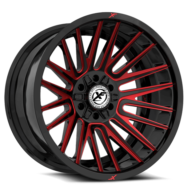 XF Offroad Wheels XF-234 Gloss Black Red Milled 17x9 12mm Offset 5x127 (5x5),5x139.7 (5x5.5) | Fits Jeep Wrangler 07-Present and Jeep Gladiator XF Offroad Wheels XF-234 Gloss Black Red Milled 17x9 12mm Offset 5x127 (5x5),5x139.7 (5x5.5) | Fits Jeep Wrangler 07-Present and Jeep Gladiator
