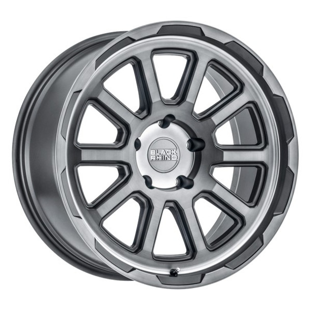 Black Rhino Wheels Chase Brushed Gunmetal 20x9.5 -18mm Offset 5x127 (5x5) | Fits Jeep Wrangler 07-Present and Jeep Gladiator Black Rhino Wheels Chase Brushed Gunmetal 20x9.5 -18mm Offset 5x127 (5x5) | Fits Jeep Wrangler 07-Present and Jeep Gladiator