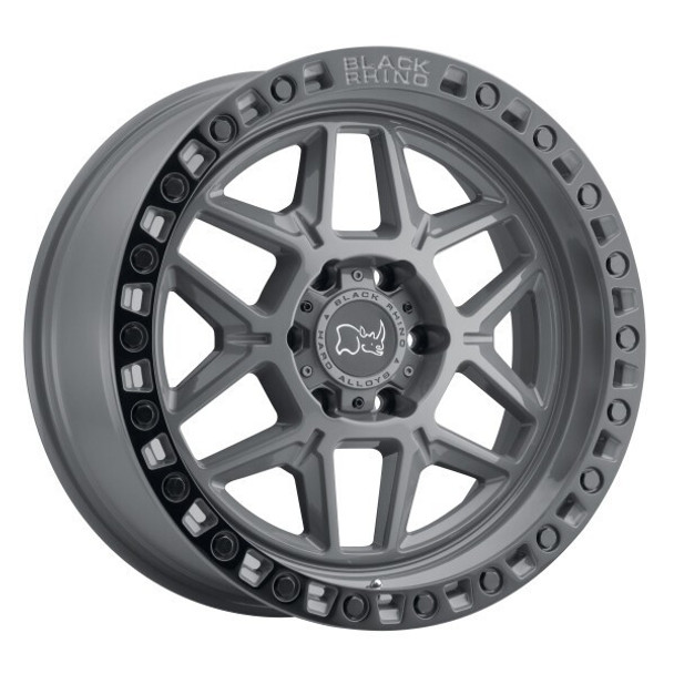 Black Rhino Wheels Kelso Battleship Gray with Blk Lip Edge & Blk Bolts 18x9 0mm Offset 5x127 (5x5) | Fits Jeep Wrangler 07-Present and Jeep Gladiator