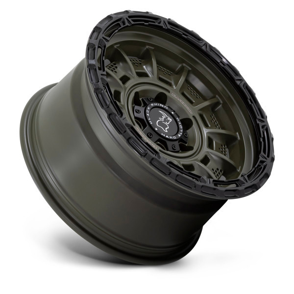 Black Rhino Wheels Legion Olive Drab Green With Black Lip 20x10 -18mm Offset 8x165.1 (8x6.5)