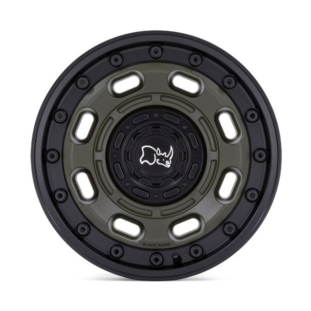 Black Rhino Wheels Atlas BR007 Olive Drab Green with Black Lip 18x9 0mm Offset 5x127 (5x5),5x139.7 (5x5.5) | Fits Jeep Wrangler 07-Present and Jeep Gladiator