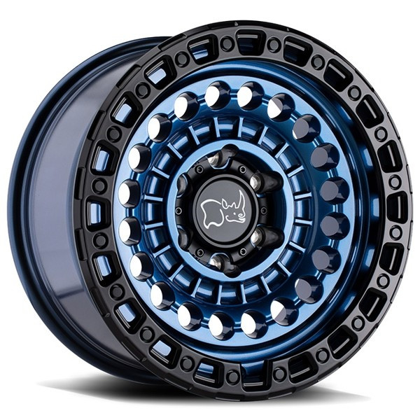Black Rhino Wheels Sentinel Cobalt Blue with Black Ring 20x9.5 12mm Offset 6x114.3 (6x4.5)