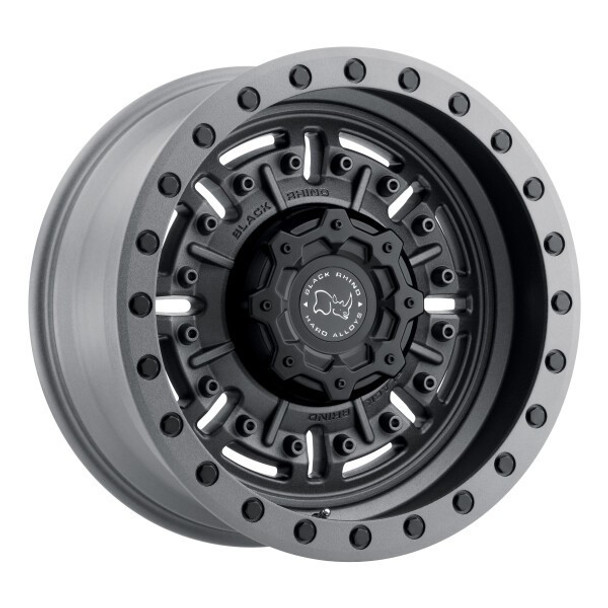 Black Rhino Wheels Abrams Textured Matte Gunmetal 17x9.5 -18mm Offset 8x165.1 (8x6.5) Black Rhino Wheels Abrams Textured Matte Gunmetal 17x9.5 -18mm Offset 8x165.1 (8x6.5)