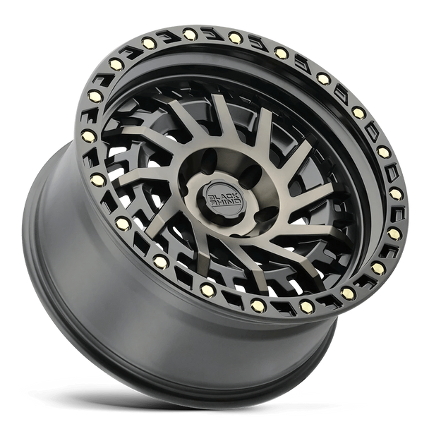 Black Rhino Wheels Shredder Matte Black with Machined Dark Tint 17x9 0mm Offset 5x139.7 (5x5.5)