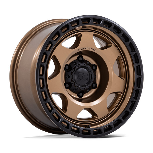 Black Rhino Wheels Voyager BR018 Matte Bronze Matte Black Lip 17x8.5 -10mm Offset 5x127 (5x5) | Fits Jeep Wrangler 07-Present and Jeep Gladiator
