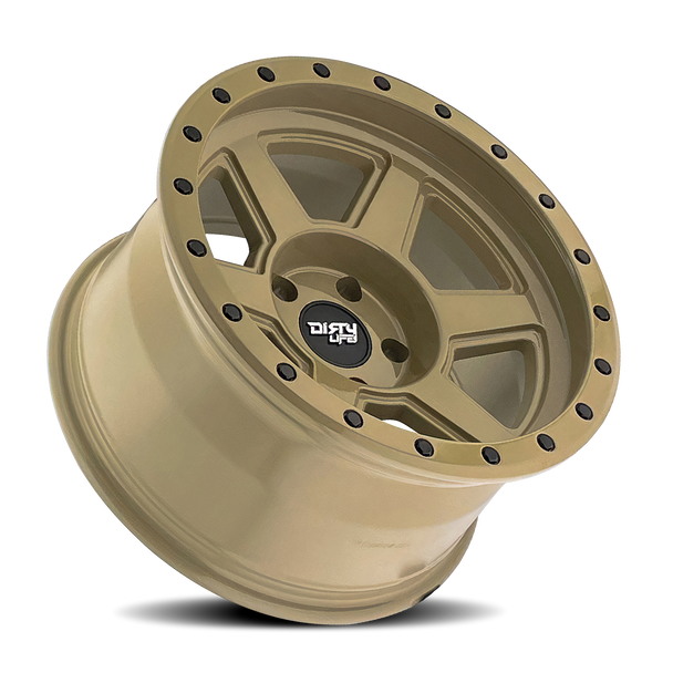 DirtyLife Wheels Compound Beadlock 9315 Desert Sand 17x9 -12mm Offset 6x139.7 (6x5.5)