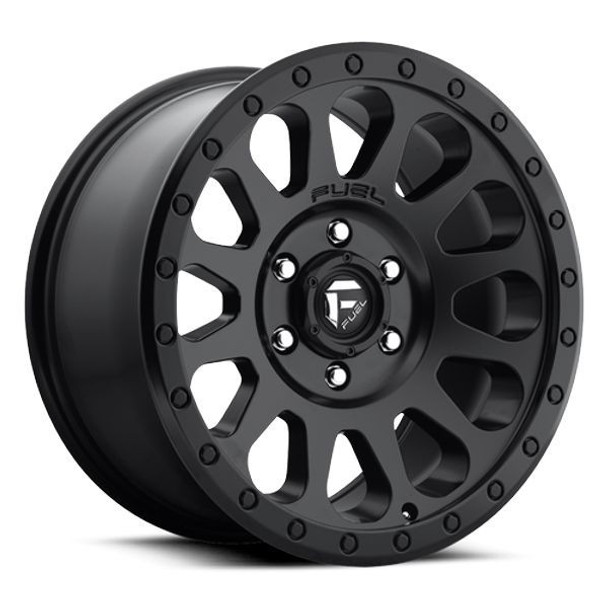 Fuel Offroad Wheels Vector D579 Matte Black 17x9 -12mm Offset 6x139.7 (6x5.5)