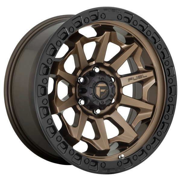 Fuel Offroad Wheels Covert D696 Matte Bronze with Black Ring 18x9 -12mm Offset 6x139.7 (6x5.5)