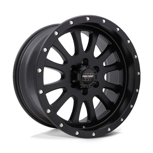 Pro Comp Wheels Syndrome PA44 Satin Black 17x9 -6mm Offset 6x139.7 (6x5.5)