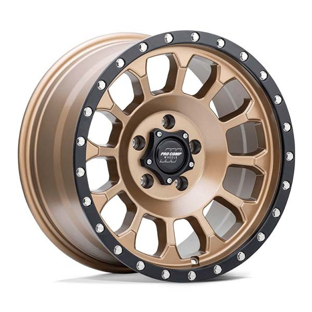 Pro Comp Wheels Rockwell PA34 Matte Bronze With Black Lip 17x8.5 0mm Offset 6x139.7 (6x5.5)