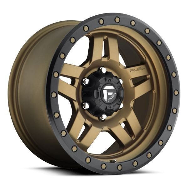 Fuel Offroad Wheels Anza D583 Matte Bronze w/ Black Ring 18x9 1mm Offset 6x139.7 (6x5.5)