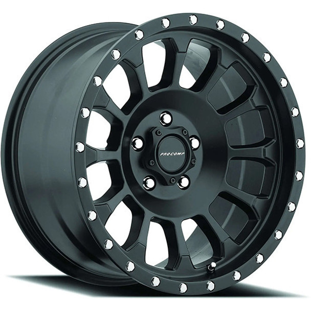 Pro Comp Wheels Rockwell PA34 Satin Black 17x8.5 0mm Offset 6x139.7 (6x5.5)